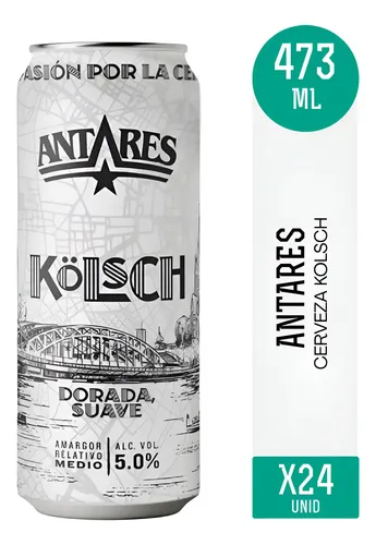 PACK X24 CERVEZA ANTARES KOLSCH LATA 473ML