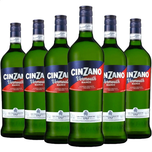 PACK X6 APERITIVO CINZANO BIANCO 1L