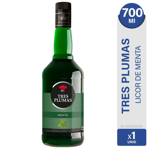 LICOR TRES PLUMAS MENTA 700ML