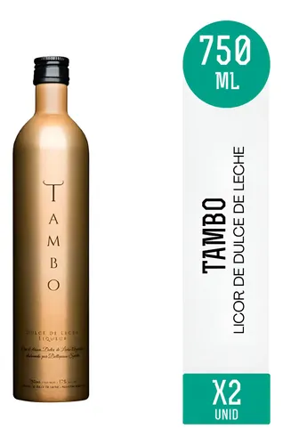 PACK X2 LICOR TAMBO DULCE DE LECHE 750ML