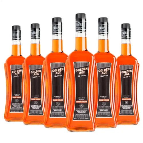 PACK X6 LICOR GOLDEN AGE ORANGE CURACAO 750ML