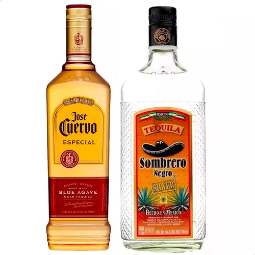 COMBO X2 TEQUILA JOSE CUERVO GOLD + SOMBRERO NEGRO SILVER