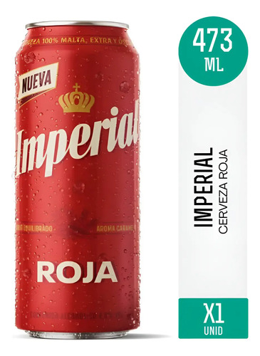 CERVEZA IMPERIAL ROJA 473ML