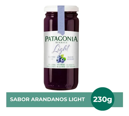 PACK X6 MERMELADAS PATAGONIA ARANDANOS LIGTH 230G