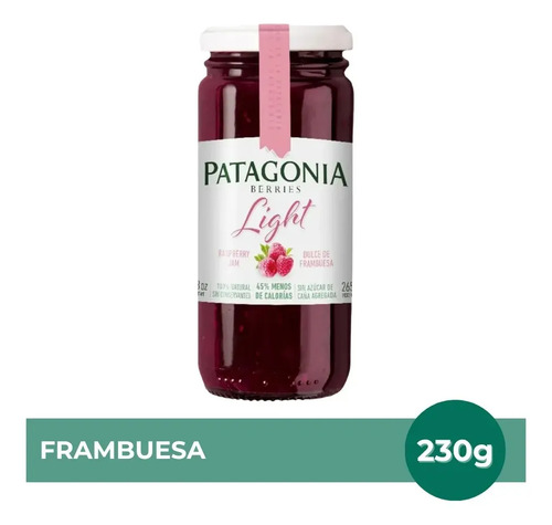 PACK X6 MERMELADA PATAGONIA FRAMBUESA LIGHT 230G