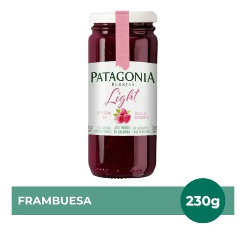 PACK X12 MERMELADA PATAGONIA FRAMBUESA LIGHT 230G