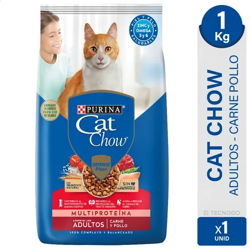 ALIMENTO CAT CHOW ADULT CARNE POLLO 1KG