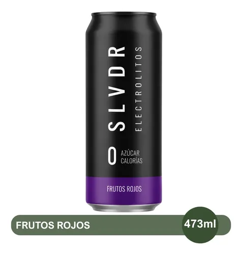 PACK X12 AGUA SALVADOR ELECTROLITOS FRUTOS ROJOS LATA 473