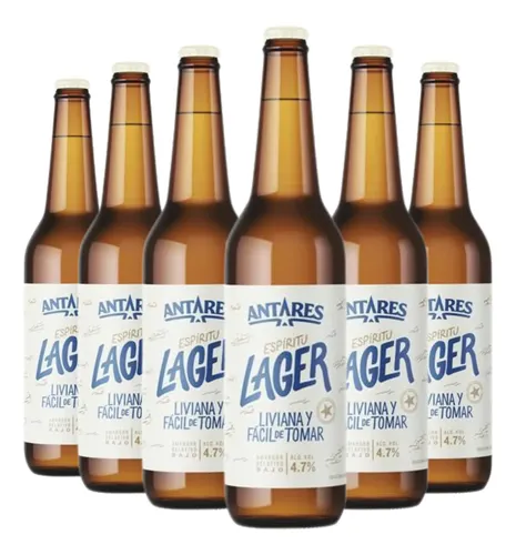 CERVEZA ANTARES LAGER PORRON 660CC BOX X6