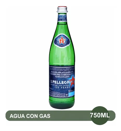 SAN PELLEGRINO AGUA CON GAS 750 ML BOTELLA BOX X3