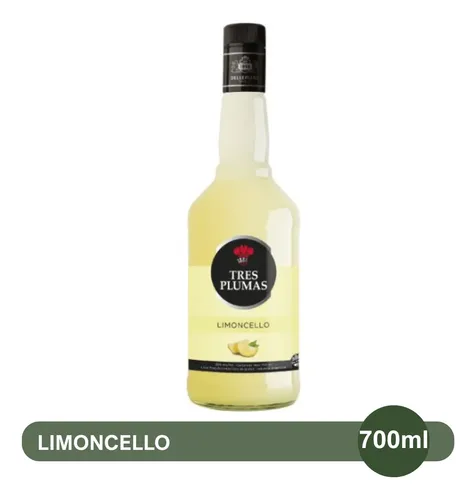 LICOR LIMONCELLO TRES PLUMAS 700 ML